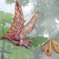 † Anurognathus ammoni<p>(vor etwa 163,5 bis 145 Millionen Jahren)</p>